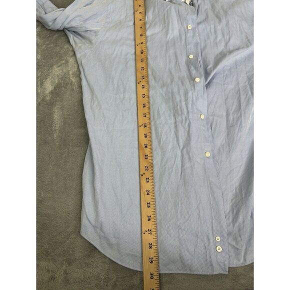 Ermenegildo Zegna Long Sleeve Button Down Shirt Men's Size Large Blue - Picture 10 of 10